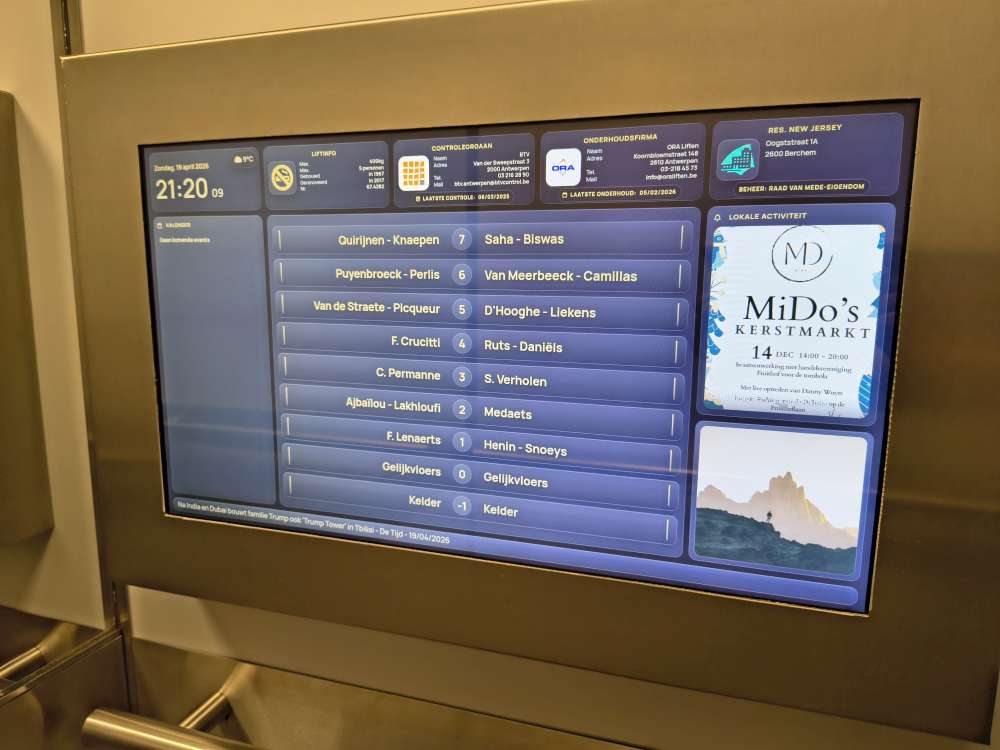 CBD Kiosk Lift in Antwerpen